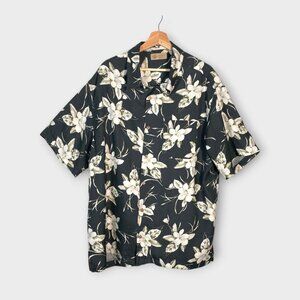 Lord & Taylor 100% Silk Hawaiian Shirt Men's XL Aloha Travel Beach Luau
